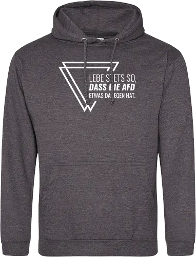 Lebe stets so... - weiß - Standard Hoodie
