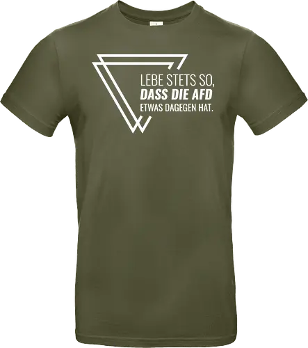 Lebe stets so... - weiß - Standard T-Shirt