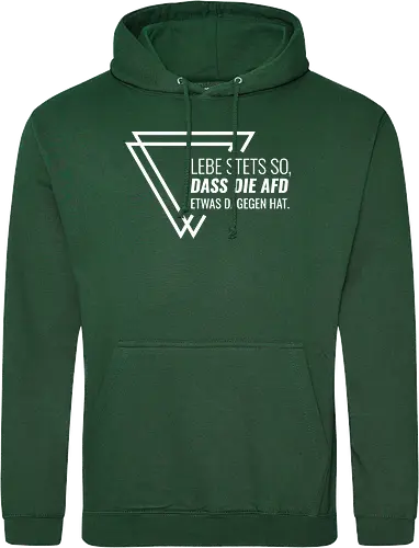 Lebe stets so... - weiß - Standard Hoodie