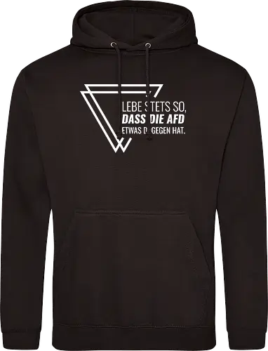 Lebe stets so... - weiß - Standard Hoodie