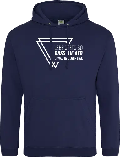 Lebe stets so... - weiß - Standard Hoodie