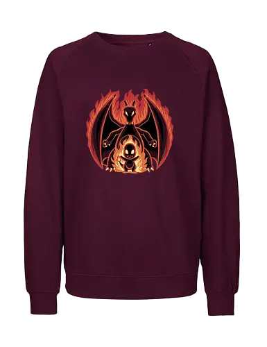 Fire Type Shadow - Starter, Pocket, Shadow - Fairtrade Sweatshirt