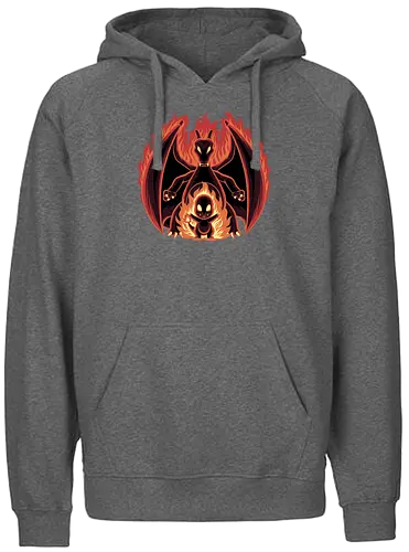 Fire Type Shadow - Starter, Pocket, Shadow - Fairtrade Hoodie
