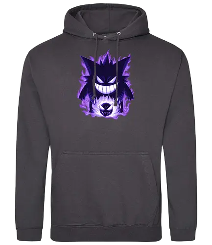 Ghost Type Shadow - Ghost Type, Pocket, Shadow - Standard Hoodie