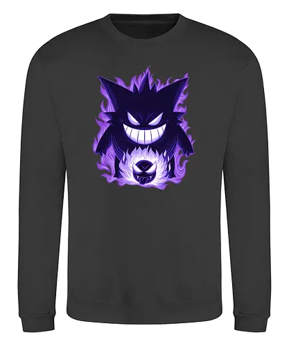 Ghost Type Shadow - Ghost Type, Pocket, Shadow - Sweatshirt