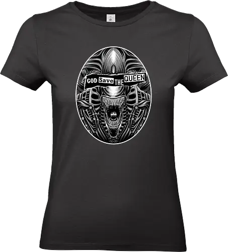 God Save the Queen - Sexpistol, Xenomorph, Alien, Queen - Standard T-Shirt (Women)