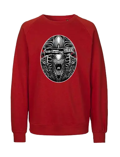 God Save the Queen - Sexpistol, Xenomorph, Alien, Queen - Fairtrade Sweatshirt