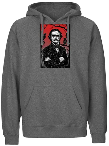 The Poet - Edgar Allan Poe, Poe, ravens, nevermore, litterature, romantism, halloween, spooky - Fairtrade Hoodie