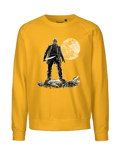 Moon slasher - Friday the 13th, jason vorhees, camp lake, horror, halloween, movie, pop culture, slayer - Fairtrade Sweatshirt