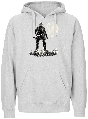 Moon slasher - Friday the 13th, jason vorhees, camp lake, horror, halloween, movie, pop culture, slayer - Fairtrade Hoodie