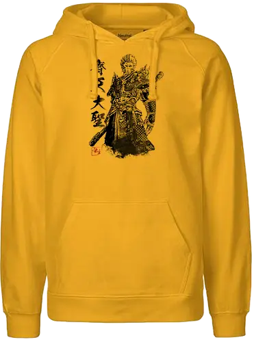 great sage - monkeyking, ape, game, wukong, animal, knight, warrior, monkey, painting, art - Fairtrade Hoodie