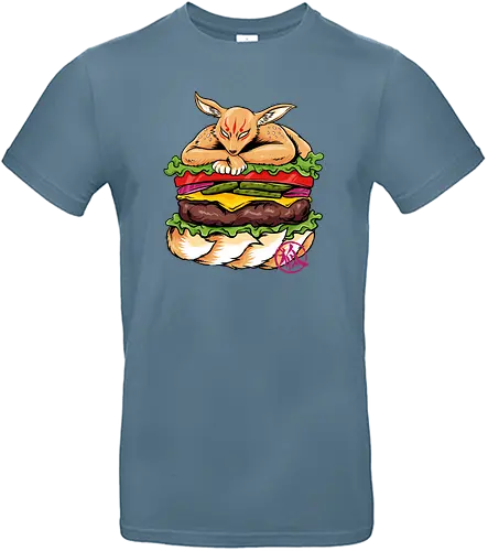 japanese burger  - fox, animal, food, burger, fastfood, ninetails, japanese - Standard T-Shirt