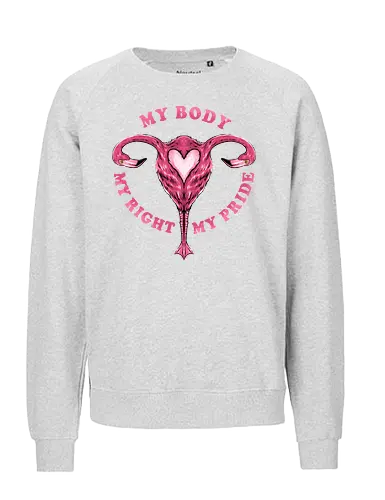 flamingo pride  - womanpower, rights, flamingo, bird, pink, beautiful, love - Fairtrade Sweatshirt