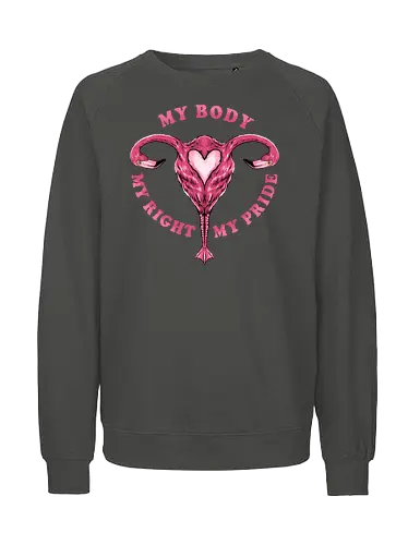 flamingo pride  - womanpower, rights, flamingo, bird, pink, beautiful, love - Fairtrade Sweatshirt