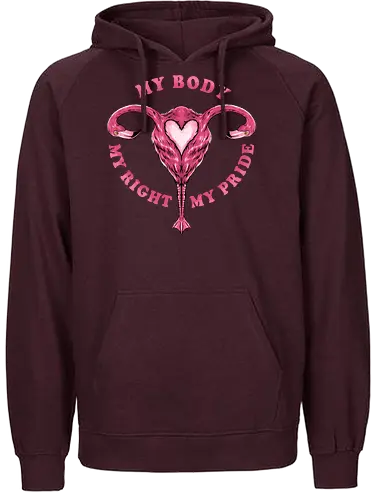 flamingo pride  - womanpower, rights, flamingo, bird, pink, beautiful, love - Fairtrade Hoodie