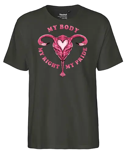 flamingo pride  - womanpower, rights, flamingo, bird, pink, beautiful, love - Fairtrade T-Shirt