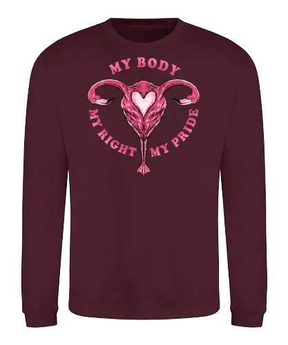 flamingo pride  - womanpower, rights, flamingo, bird, pink, beautiful, love - Sweatshirt