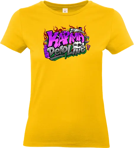 karma  - karma, graffiti, cool, streetart, bangksy, font, colorful - Standard T-Shirt (Women)