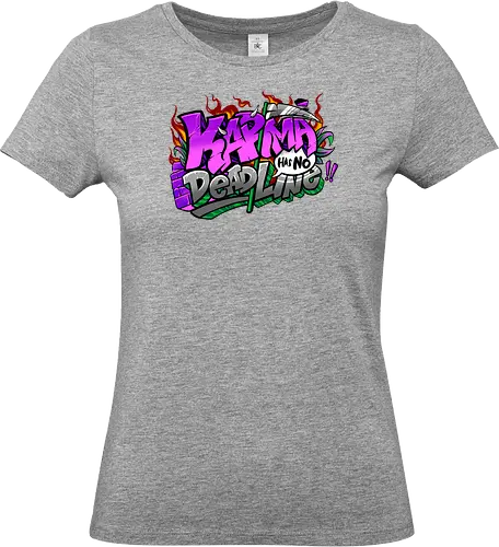 karma  - karma, graffiti, cool, streetart, bangksy, font, colorful - Standard T-Shirt (Women)