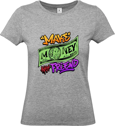 make money  - money, font, graffiti, cool, love, politics - Standard T-Shirt (Women)