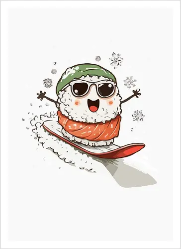 sushi snowboard