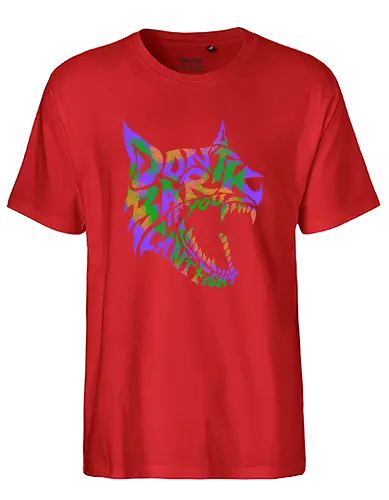 dont bark  - dog, wolf, typography, lettering, art, cool, wild, beast - Fairtrade T-Shirt