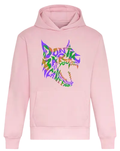 dont bark  - dog, wolf, typography, lettering, art, cool, wild, beast - Heavyweight Hoodie