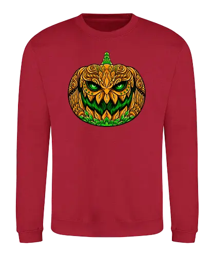wild orange - halloween, pumpkin, scary, creepy, fruit, horror - Sweatshirt
