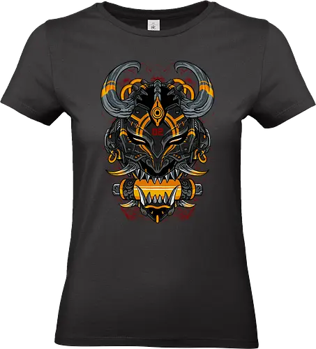 black oni  - oni, japanese, halloween, horror, devil, anime, samurai, ninja, shinobi - Standard T-Shirt (Women)