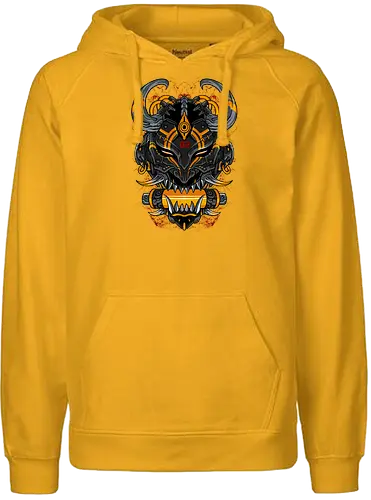 black oni  - oni, japanese, halloween, horror, devil, anime, samurai, ninja, shinobi - Fairtrade Hoodie