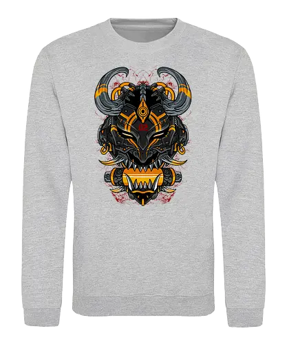 black oni  - oni, japanese, halloween, horror, devil, anime, samurai, ninja, shinobi - Sweatshirt
