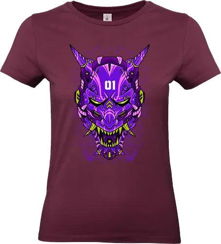 cyber oni  - oni, devil, japanese, anime, horror, halloween, robot, mecha - Standard T-Shirt (Women)