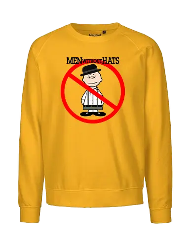 Men Without Hats - Nut, Orange, Clock, Movie, Cartoon - Fairtrade Sweatshirt
