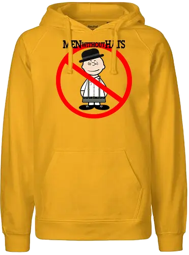 Men Without Hats - Nut, Orange, Clock, Movie, Cartoon - Fairtrade Hoodie