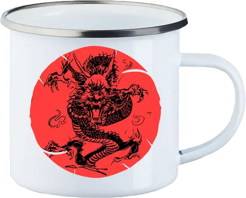 Japanese Dragon Red Sunset Tattoo 
