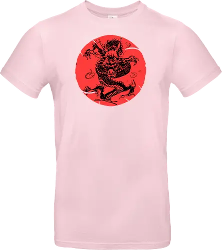 Japanese Dragon Red Sunset Tattoo 