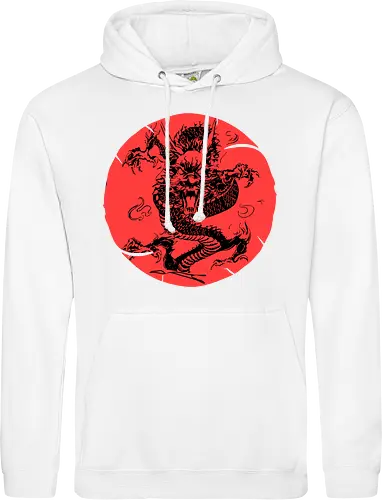 Japanese Dragon Red Sunset Tattoo 