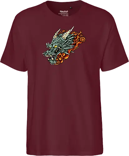 Green Asian Dragon Head Tattoo