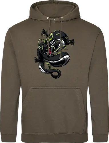 Black Japanese Dragon Tattoo