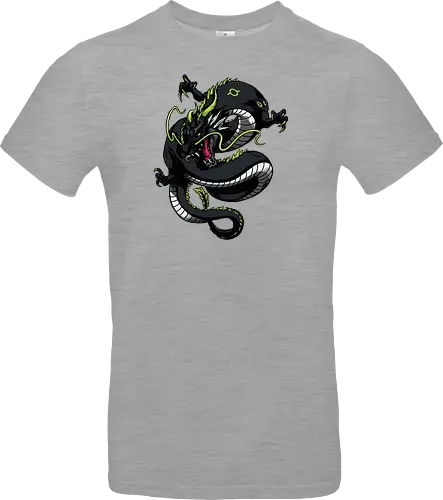 Black Japanese Dragon Tattoo