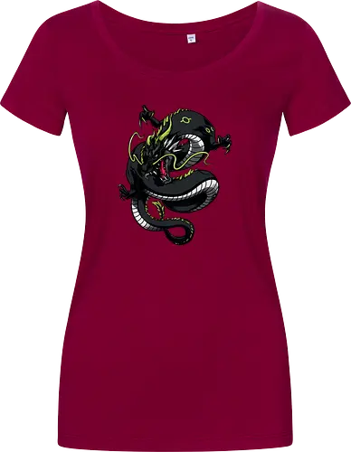Black Japanese Dragon Tattoo