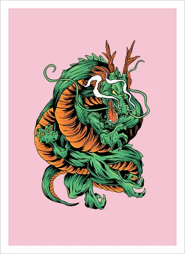 Angry Japanese Dragon Tattoo