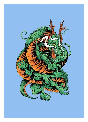 Angry Japanese Dragon Tattoo