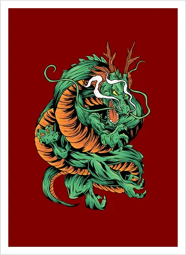 Angry Japanese Dragon Tattoo