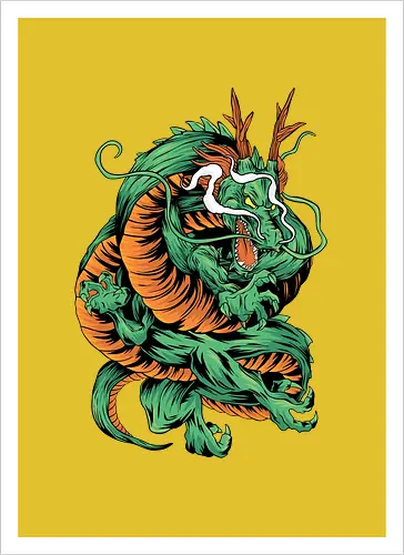 Angry Japanese Dragon Tattoo