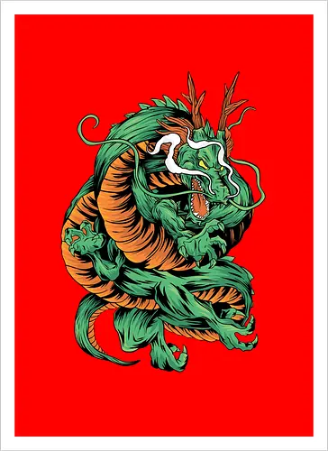Angry Japanese Dragon Tattoo
