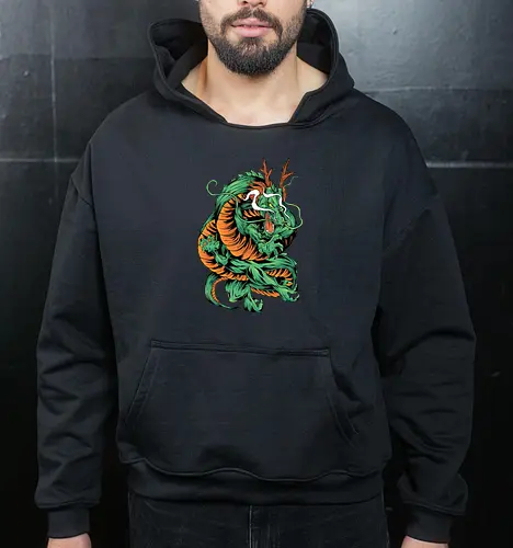 Angry Japanese Dragon Tattoo