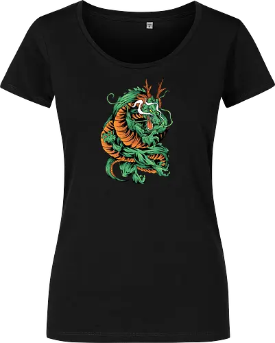Angry Japanese Dragon Tattoo