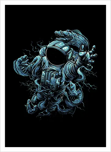 Astronaut Outer Space Deep Sea Diver