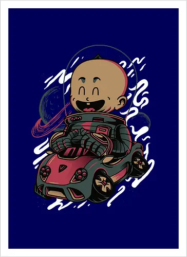 Happy Baby Astronaut Driver